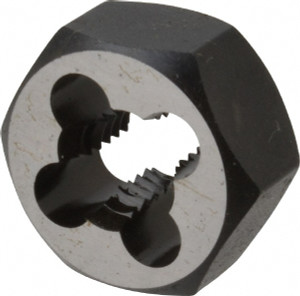 Cle-Line Hex Rethreading Die: M10x1.5, 7/16" Thick, Right Hand, Carbon Steel C65583 - 53425351