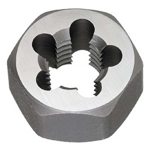 Titan USA Hex Pipe & Conduit Dies, Thread Size (Inch): 3/4-14, Thread Standard: NPT, Material: Carbon Steel, Thread Direction: Right Hand, Hex Size (Inch): 2, Thickness (Inch): 13/16 TE80705 - 33138017