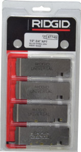 Ridgid Thread Chaser: 1/2-14 to 3/4-14 NPT, 12° Hook Angle, Right Hand Use with Ridgid 504A, 711, 713, 811A, 815A, 816, 817 & 842 Die 47745 - 74789363