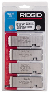 Ridgid Thread Chaser: 1/2-14 to 3/4-14 NPT, 12° Hook Angle, Right Hand Use with Ridgid 504A, 711, 713, 811A, 815A, 816, 817 & 842 Die 47785 - 74789447