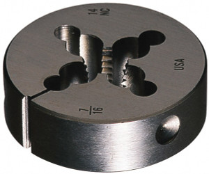 Cle-Line 3/8-18 NPT x 2" OD Round Non-Adjustable Pipe Die Carbon Steel C65496 - 53425161