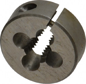 Cle-Line Round Die: 5/16-18, 1" OD, Carbon Steel Adjustable, Right Hand Thread, Series 0610 C65147 - 89314595