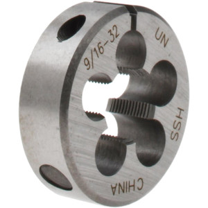 Value Collection Round Die: 9/16-32, High Speed Steel Adjustable, Right Hand Thread 315-1245 - 03935327
