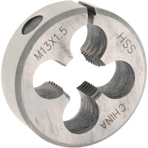 Value Collection Round Die: M13x1.5, High Speed Steel Adjustable, Right Hand Thread 314-1725 - 03863404