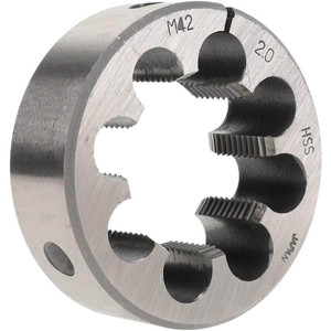 Value Collection Round Die: M42x2, 3" OD, High Speed Steel Adjustable, Right Hand Thread 314-1959 - 09036229