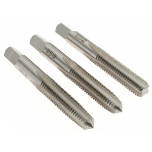 Made in USA Tap Set: M10 x 1.5 Metric Coarse, 4 Flute, Bottoming Plug & Taper, High Speed Steel, Bright Finish 2-15/16" OAL, 3 Pc 20429 - 45647799