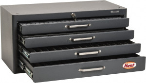 Huot 4 Drawer, 1/4-20 to 1-14 Tap Storage 26" Wide x 12" Deep x 12-1/2" High, Steel 13580 - 63923650