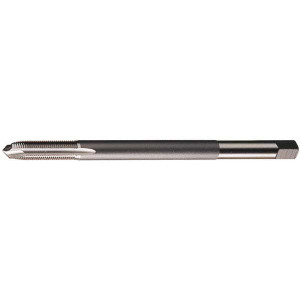 Cleveland Twist Drill Extension Tap: 1/4-20, 2 Flutes, H3, Bright/Uncoated, High Speed Steel, Spiral Point Plug, 6" OAL, 1" Thread Length, 2B Class of Fit C59117 - 02525640