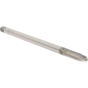 Hertel Extension Tap: 3/8-16, 3 Flutes, H3, Bright/Uncoated, High Speed Steel, Spiral Point Plug, 6" OAL, 3B Class of Fit G271160-1 - 87151932