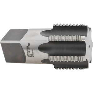 Hertel 2 - 11-1/2 NPT, 7 Flutes, Bright Finish, High Speed Steel, Interrupted Thread Pipe Tap Regular Hook R128030-S - 06822555