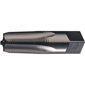 Cle-Force Standard Pipe Tap: 1/2-14, NPT, 4 Flutes, Carbon Steel, Bright/Uncoated 1-3/8" Thread Length, 3-1/8" OAL, Series 1700 C69510 - 57635963