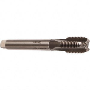 EMUGE-FRANKEN Standard Pipe Tap: 3/8-18, NPSM, Modified Bottoming, 4 Flutes, Cobalt, Bright/Uncoated 0.8661" Thread Length, 3.937" OAL, Series Rekord A C0101001.5860 - 92100015