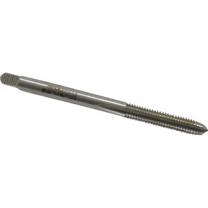 HeliCoil Hand STI Tap: #4-40 UNC, H2, 3 Flutes, Plug Chamfer 11/16" Thread Length, 2" OAL, High Speed Steel, Bright Finish 04CPA - 64831720