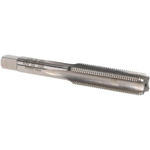 Hertel Hand STI Tap: 3/8-24 UNF, H2, 4 Flutes, Bottoming Chamfer 1-7/16" Thread Length, 3-5/32" OAL, High Speed Steel, Bright Finish K007079AS - 07682651 Hertel Hand STI Tap: 3/8-24 UNF, H2, 4 Flutes, Bottoming Chamfer 1-7/16" Thread Length, 3-5/32" OAL, High Speed Steel, Bright Finish K007079AS - 07682651