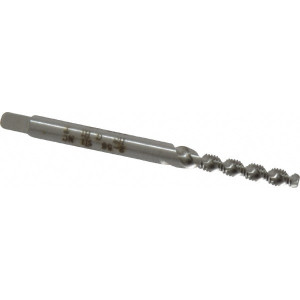 HeliCoil #2-56 UNC, 2 Flute, Bottoming Chamfer, Bright Finish, High Speed Steel Spiral Flute STI Tap Right Hand Flute, 1-7/8" OAL, 0.141" Shank Diam, 9/16" Thread Length, 3B Class of Fit 5905-02 - 64832397