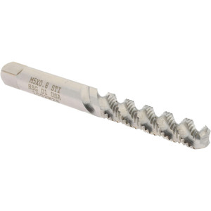 Hertel M5x0.80 Metric Coarse/EGM, 3 Flute, 52° Helix, Bottoming Chamfer, Bright Finish, High Speed Steel Spiral Flute STI Tap 2-1/2" OAL K007358AS - 87151817