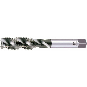 OSG M2.5x0.45 Metric, 2 Flute, 50° Helix, Semi-Bottoming Chamfer, Bright Finish, High Speed Steel Spiral Flute STI Tap Right Hand Flute, 1-15/16" OAL, 0.141" Shank Diam, 5/8" Thread Length, 6H Class of Fit, Series S109 10900200 - 48905798