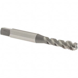 OSG M6x1.00 Metric, 3 Flute, 50° Helix, Semi-Bottoming Chamfer, Bright Finish, High Speed Steel Spiral Flute STI Tap Right Hand Flute, 2-23/32" OAL, 0.318" Shank Diam, 1-1/8" Thread Length, 6H Class of Fit, Series S109 10900600 - 48905749