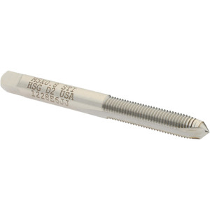 Hertel Spiral Point STI Tap: M5 x 0.8 Metric Coarse, 2 Flutes, Plug, High Speed Steel, Bright/Uncoated 2-1/2" OAL, D2 K007284AS - 07678972