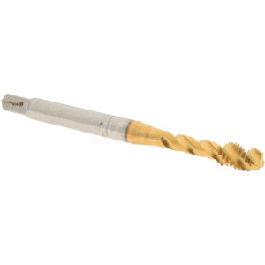 Accupro Spiral Flute Tap: M5 x 0.80, Metric Coarse, 3 Flute, Modified Bottoming, 6H Class of Fit, Powdered Metal, TiN Finish Right Hand Flute, Right Hand Thread, D4 43044-01T - 62491261