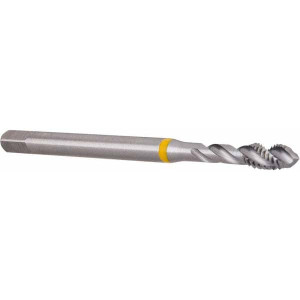 EMUGE-FRANKEN Spiral Flute Tap: #8-32 UNC, 3 Flutes, Modified Bottoming, 3B Class of Fit, Cobalt, Bright/Uncoated 0.315" Thread Length, 2.48" OAL, Right Hand Thread, Series Enorm BU501010.5006 - 02773588
