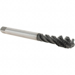 EMUGE-FRANKEN Spiral Flute Tap: M12x1.75 Metric, 4 Flutes, Modified Bottoming, 6H Class of Fit, Cobalt, GLT-1 Coated 18 mm Thread Length, 110 mm OAL, Right Hand Thread, Series Enorm C050C400.0112 - 56212988