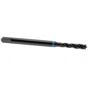 EMUGE-FRANKEN Spiral Flute Tap: M6x1.00 Metric Coarse, 3 Flutes, Modified Bottoming, 6H Class of Fit, Cobalt, Oxide Coated 10 mm Thread Length, 80 mm OAL, Right Hand Thread, Series Enorm-VA B0503200.0060 - 80014996