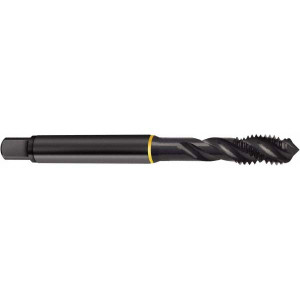Guhring Spiral Flute Tap: #6-32, UNC, 3 Flute, Modified Bottoming, 2B & 3B Class of Fit, Cobalt, Oxide Finish 0.314" Thread Length, 2" OAL, Right Hand Flute, Right Hand Thread, H5, Series 4407 9044075035050 - 52365145