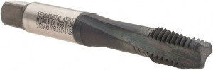 Kennametal Spiral Flute Tap: M10x1.50 Metric Coarse, 3 Flutes, Modified Bottoming, 6H Class of Fit, Vanadium High Speed Steel, AlCrTiN Coated 13.4 mm Thread Length, 2-15/16" OAL, Right Hand Thread, D6, Series T692 5705481 - 57449449