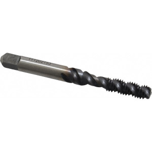 Kennametal Spiral Flute Tap: M6x1.00 Metric Coarse, 3 Flutes, Bottoming, 6H Class of Fit, Vanadium High Speed Steel, TICN Coated 3/8" Thread Length, 2-1/2" OAL, Right Hand Thread, D5 4130506 - 02308948