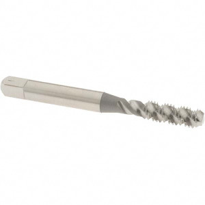 OSG Spiral Flute Tap: M6x1, Metric Coarse, 3 Flute, Bottoming, 6H Class of Fit, High-Speed Steel, Bright Finish 16.30 mm Thread Length, 63.50 mm OAL, Right Hand Flute, Right Hand Thread, D5, Series 143 1986100 - 65016065