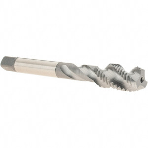 OSG Spiral Flute Tap: M10x1.25 Metric Fine, 3 Flutes, Modified Bottoming, 2B Class of Fit, High Speed Steel, Bright/Uncoated 32 mm Thread Length, 75 mm OAL, Right Hand Thread, Series 123 11624 - 02183960