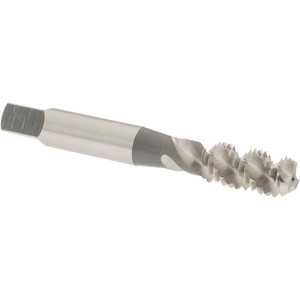 OSG Spiral Flute Tap: M10x1.50 Metric Coarse, 3 Flutes, Bottoming, 6H Class of Fit, High Speed Steel, Bright/Uncoated 2-15/16" OAL, Right Hand Thread, D6, Series 142 1986700 - 65016107