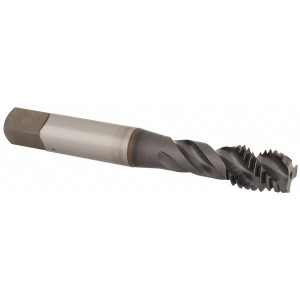 OSG Spiral Flute Tap: M10x1.50 Metric Coarse, 3 Flutes, Modified Bottoming, 6H Class of Fit, Vanadium High Speed Steel, TICN Coated 2-15/16" OAL, Right Hand Thread, D6 2991808 - 59536896