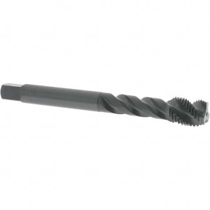 OSG Spiral Flute Tap: M12x1.25 Metric Fine, 3 Flutes, Modified Bottoming, 6H Class of Fit, Vanadium High Speed Steel, Oxide Coated 100 mm OAL, Right Hand Thread 2292101 - 78696630