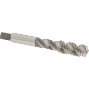 OSG Spiral Flute Tap: M12x1.75 Metric Coarse, 3 Flutes, Bottoming, 6H Class of Fit, High Speed Steel, Bright/Uncoated 3-3/8" OAL, Right Hand Thread, D6, Series 142 1987000 - 65016123