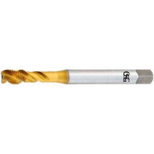 OSG Spiral Flute Tap: M16x1.50 Metric Fine, 3 Flutes, Bottoming, 6H Class of Fit, Vanadium High Speed Steel, TIN Coated 100 mm OAL, Right Hand Thread 2392805 - 80275472