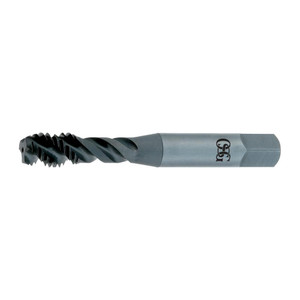 OSG Spiral Flute Tap: M18x1.50 Metric Fine, 4 Flutes, Modified Bottoming, 6H Class of Fit, Vanadium High Speed Steel, Oxide Coated 110 mm OAL, Right Hand Thread, Series 229 2293001 - 01559756