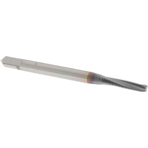 OSG Spiral Flute Tap: M2.5x0.45 Metric Coarse, 3 Flutes, Modified Bottoming, 6H Class of Fit, Powdered Metal, TICN Coated 1/2" Thread Length, 1-13/16" OAL, Right Hand Thread, D3, Series 345TI 1316210008 - 70852330