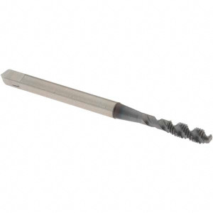 OSG Spiral Flute Tap: M3x0.50 Metric Coarse, 2 Flutes, Bottoming, 6H Class of Fit, High Speed Steel, TICN Coated 5/8" Thread Length, 1-15/16" OAL, Right Hand Thread, D3, Series 143 1985208 - 44159291