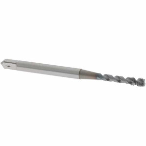 OSG Spiral Flute Tap: M3x0.50 Metric Coarse, 2 Flutes, Modified Bottoming, 6H Class of Fit, Vanadium High Speed Steel, TICN Coated 1-15/16" OAL, Right Hand Thread, Series 13158 1315800108 - 75764456