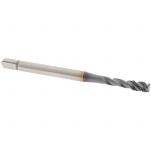 OSG Spiral Flute Tap: M4x0.50 Metric Fine, 3 Flutes, Modified Bottoming, 6H Class of Fit, Powdered Metal, TICN Coated 5.6 mm Thread Length, 63 mm OAL, Right Hand Thread, D3, Series 16500 1650000208 - 92886456