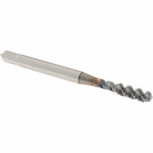 OSG Spiral Flute Tap: M4x0.70 Metric Coarse, 3 Flutes, Bottoming, 6H Class of Fit, High Speed Steel, TICN Coated 3/4" Thread Length, 2-1/8" OAL, Right Hand Thread, D4, Series 143 1985508 - 44159283