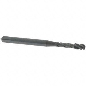 OSG Spiral Flute Tap: M4x0.70 Metric Coarse, 3 Flutes, Modified Bottoming, 6H Class of Fit, Vanadium High Speed Steel, Oxide Coated 2-1/8" OAL, Right Hand Thread, D4 1755401 - 75045484