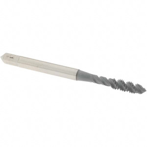 OSG Spiral Flute Tap: M4x0.70 Metric Coarse, 3 Flutes, Plug, 6H Class of Fit, High Speed Steel, elektraLUBE Coated 2-1/8" OAL, Right Hand Thread, D4, Series 143 1985402 - 65026049