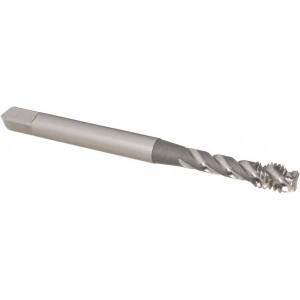 OSG Spiral Flute Tap: M5x0.80 Metric Coarse, 3 Flutes, Modified Bottoming, 6H Class of Fit, Vanadium High Speed Steel, Bright/Uncoated 2-3/8" OAL, Right Hand Thread, D4 2990800 - 56539687