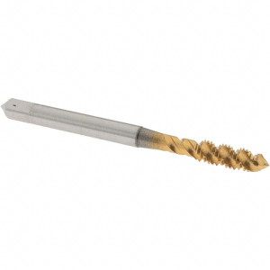 OSG Spiral Flute Tap: M5x0.80 Metric Coarse, 3 Flutes, Plug, 6H Class of Fit, High Speed Steel, TIN Coated 2-3/8" OAL, Right Hand Thread, D4, Series 143 1985705 - 44158970