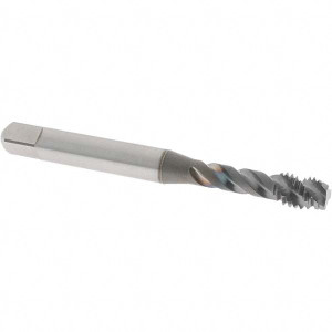 OSG Spiral Flute Tap: M6x1.00 Metric Coarse, 3 Flutes, Modified Bottoming, 6H Class of Fit, Vanadium High Speed Steel, TICN Coated 2-1/2" OAL, Right Hand Thread, D5 2991008 - 83746149