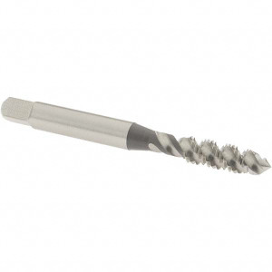 OSG Spiral Flute Tap: M6x1.00 Metric Coarse, 3 Flutes, Plug, 6H Class of Fit, High Speed Steel, Bright/Uncoated 2-1/2" OAL, Right Hand Thread, D5, Series 142 1986000 - 65015067