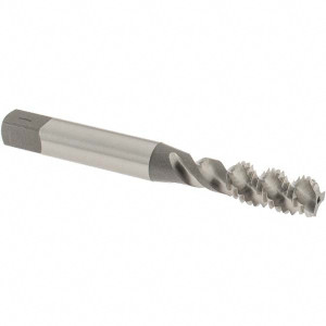 OSG Spiral Flute Tap: M8x1.25 Metric Coarse, 3 Flutes, Bottoming, 6H Class of Fit, High Speed Steel, Bright/Uncoated 2-23/32" OAL, Right Hand Thread 2988400 - 04622296